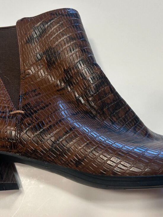 Franco Sarto Nico Women\'s Ankle Booties Espresso Snake Print Size 9 New No Bo main image 10